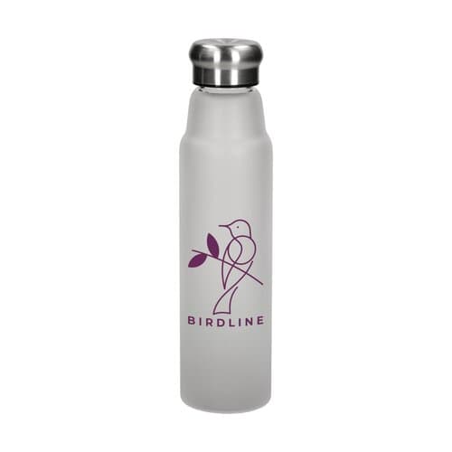 Glasflasche "Life" 700 ml, Frosted