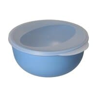 behagliches blau / transparent milchig