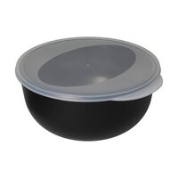 schlichtes schwarz / transparent milchig