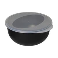 schlichtes schwarz / transparent milchig