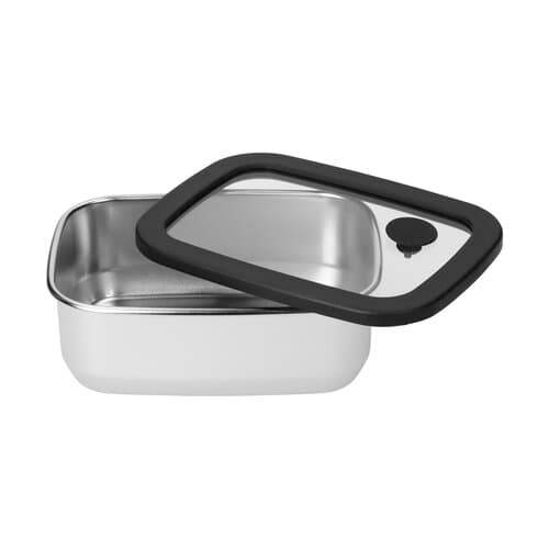Edelstahl-Lunchbox mit Glasdeckel "RILO", 550 ml