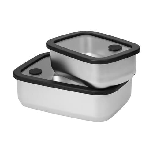 Edelstahl-Lunchbox mit Glasdeckel "RILO", 550 ml