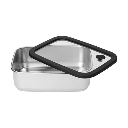 Edelstahl-Lunchbox mit Glasdeckel "RILO", 1100 ml