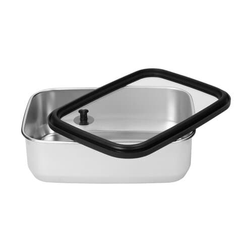 Edelstahl-Lunchbox mit Glasdeckel "RILO", 1100 ml