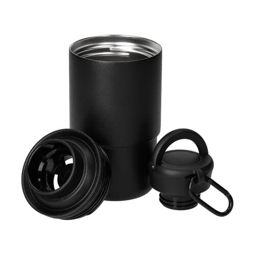 Edelstahlbecher mit Karabiner "Trail"