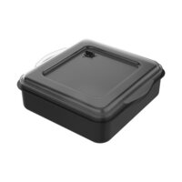 schlichtes schwarz / transparent