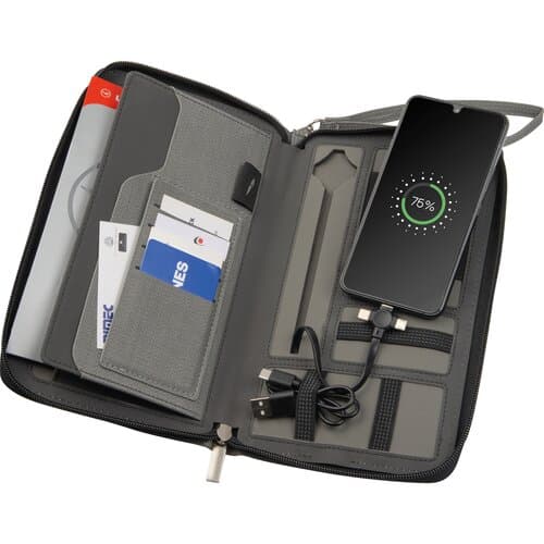 Reisemappe mit Powerbank Almeria