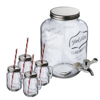 Set Getränkespender  4 Gläser Braga