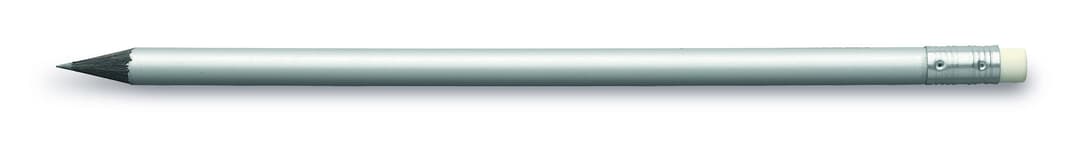 Faber-Castell Design Bleistift Silber mit Radiertip