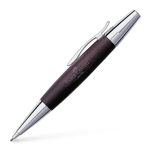 Faber-Castell E-Motion Holz / Metall Birnbaum dunkelbraun Drehbleistift