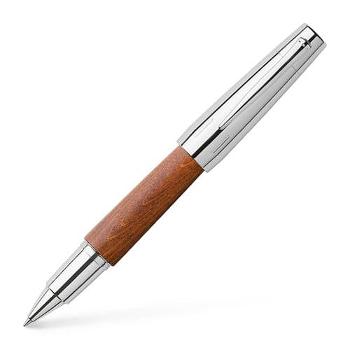 Faber-Castell E-Motion Holz / Metall Birnbaum braun Tintenroller