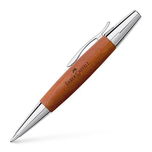 Faber-Castell E-Motion Holz / Metall Birnbaum braun Kugelschreiber