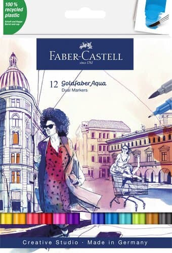 Faber-Castell Goldfaber Aqua Dual Marker 12er Set