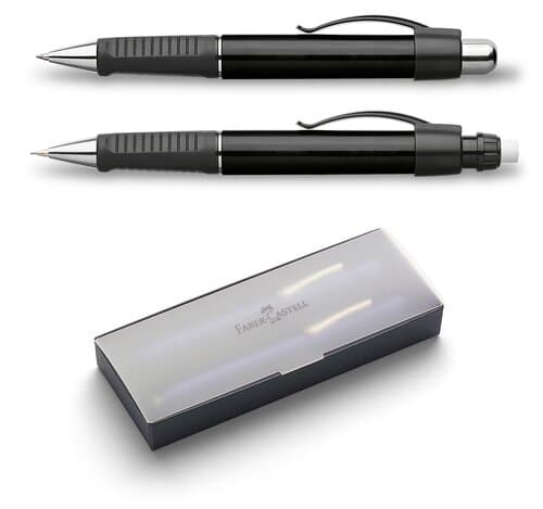 Faber-Castell Grip Plus Set Schwarz