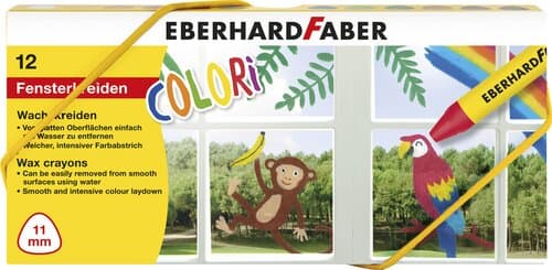 Faber-Castell Wachsmalkreiden für Fenster 12er Etui