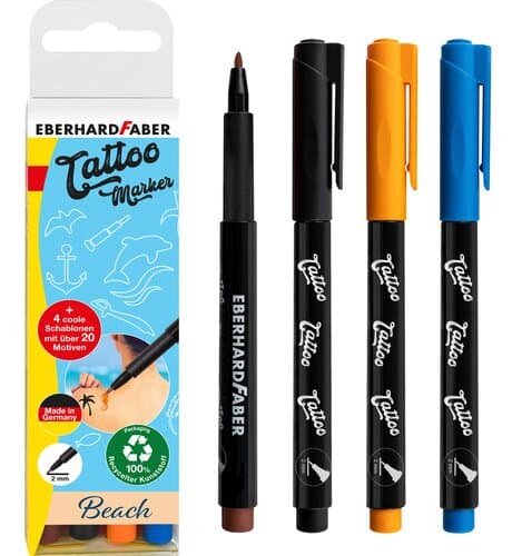 Faber-Castell Tattoostifte Set Beach 4er Etui