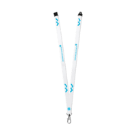Nachhaltiges rPET Schlüsselband Lanyard mit Karabinerhaken und Sicherheitsclip