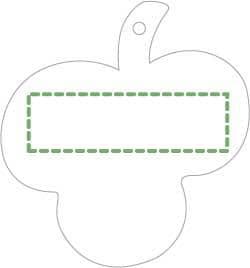Kuscheltier Hector | Tiger – Druckbeispiel Tampondruck, 1-farbig, 35 x 10mm - Etikett