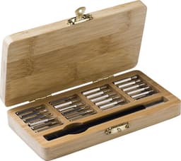 Werkzeugset Willow | Bambuskoffer | 25 St. – Bild 2