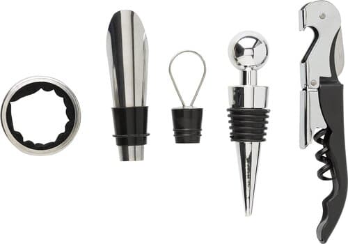 Weinset aus PU mit Korkoptik Milana