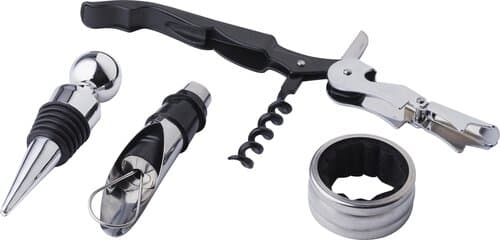 Weinset aus PU mit Korkoptik Milana