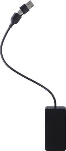 Recycelte Aluminium USB Hub Layton