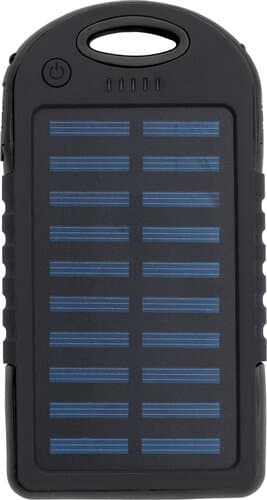 Gummierte ABS Solar-Powerbank Arin
