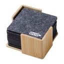Untersetzer-Set Lawrence | Recycelt | Bambushalter