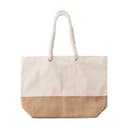 Einkaufstasche Diego | Baumwolle 280 g/m² | Juteboden in khaki