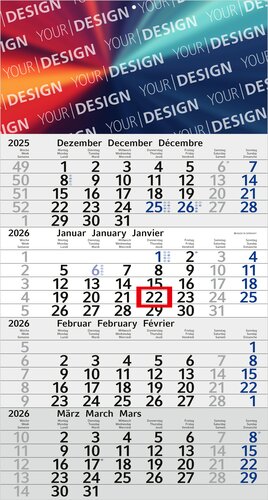 4-Monatskalender Budget 4 Bestseller (Einblatt)