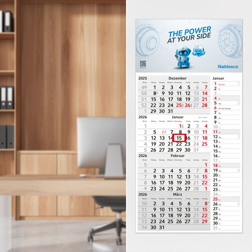 4-Monatskalender Konzept 4 Post Bestseller (Einblatt)