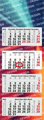 4-Monatskalender Quadro Light 4 Bestseller (Mehrblock)