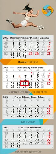 4-Monatskalender Profil 4 Bestseller (Mehrblock)
