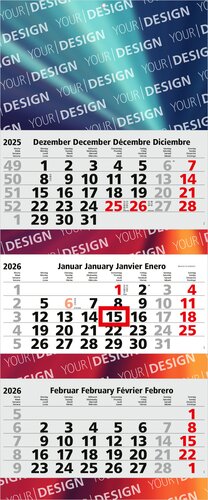 3-Monatskalender Maxi 3 Post Bestseller (Mehrblock)