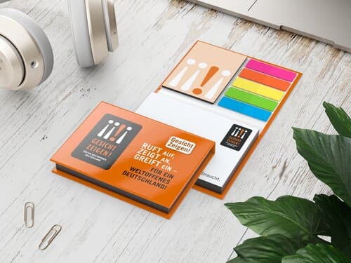 Haftnotiz-Set Prag Bookcover Individuell, 100/25 Blatt