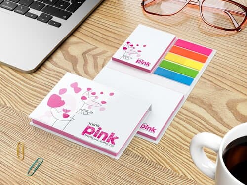 Haftnotiz-Set Budapest Bookcover Individuell, 50/50 Blatt, Color-Farbschnitt