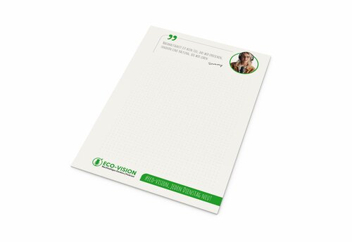 Schreibblock Recycling