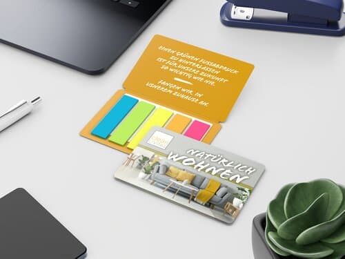 Haftmarker-Set Multi-Card Papiermarker Recycling, mikroperforierter Umschlag