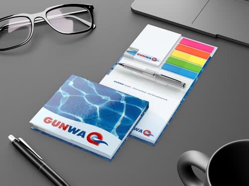 Haftnotiz-Set Amsterdam A Bookcover mit Mini-Kugelschreiber