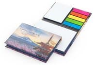 Haftnotiz-Set Wien Innenteil schwarz 10025 Haftzettel Farbschnitt