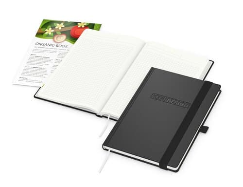 Notizbuch Organic-Book RECYCLING Apfelleder-Hardcover farbig A5