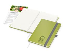 Notizbuch Organic-Book RECYCLING Apfelleder-Hardcover farbig A5 – Bild 1