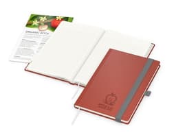 Notizbuch Organic-Book RECYCLING Apfelleder-Hardcover farbig A5 – Bild 1