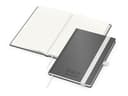 Notizbuch Organic-Book RECYCLING Apfelleder-Hardcover farbig A5 in anthrazitfarben