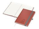 Notizbuch Organic-Book RECYCLING Apfelleder-Hardcover farbig A5 in rot