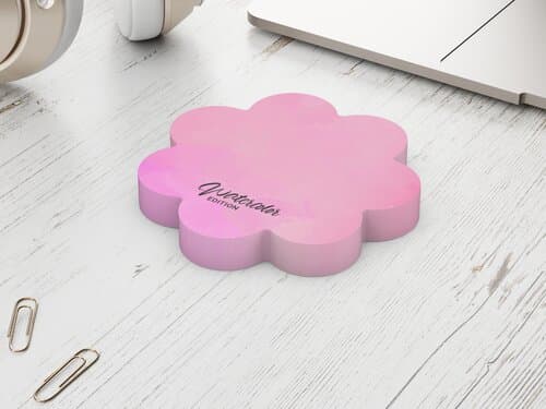 Haftnotizblock Form 72 × 72 mm formgestanzt
