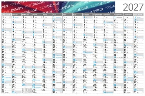 Wandplaner Horizont EXPRESS 1.020 × 680 mm Dez. Vorjahr – Jan. Folgejahr