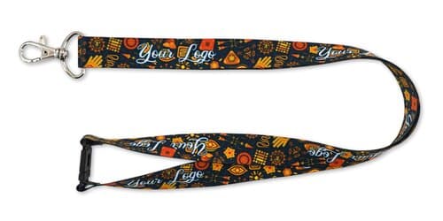 Schlüsselband Lanyard mit Karabinerhaken und Sicherheitsclip