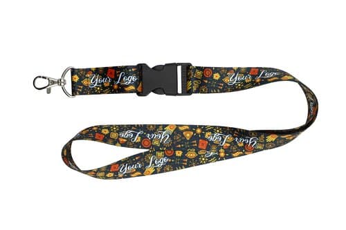 Schlüsselband Lanyard mit Karabiner und Schnappverschluss