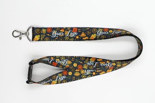 Schlüsselband Lanyard mit Karabinerhaken und Sicherheitsclip